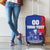 Custom Chile Independence Day Luggage Cover Lapageria Flower With Coat Of Arms - Wonder Print Shop