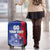 Custom Chile Independence Day Luggage Cover Lapageria Flower With Coat Of Arms - Wonder Print Shop
