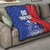 Custom Chile Independence Day Quilt Lapageria Flower With Coat Of Arms - Wonder Print Shop