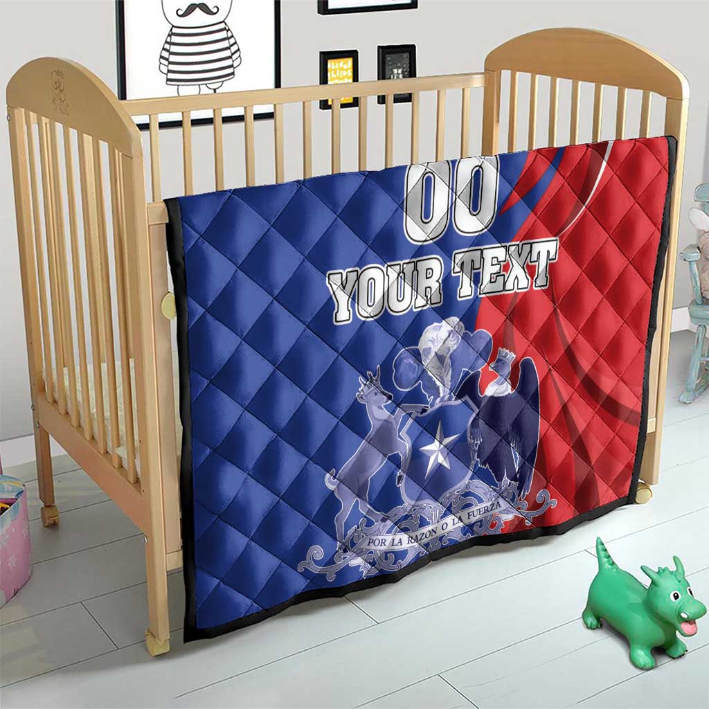 Custom Chile Independence Day Quilt Lapageria Flower With Coat Of Arms - Wonder Print Shop