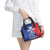 Custom Chile Independence Day Shoulder Handbag Lapageria Flower With Coat Of Arms