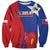 Custom Chile Independence Day Sweatshirt Lapageria Flower With Coat Of Arms - Wonder Print Shop
