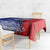 Custom Chile Independence Day Tablecloth Lapageria Flower With Coat Of Arms - Wonder Print Shop