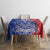 Custom Chile Independence Day Tablecloth Lapageria Flower With Coat Of Arms - Wonder Print Shop