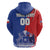 Custom Chile Independence Day Zip Hoodie Lapageria Flower With Coat Of Arms - Wonder Print Shop