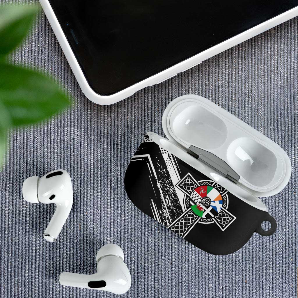 Cross Celtic Nations AirPods Case Six Celtic Countries Grunge Style - Wonder Print Shop