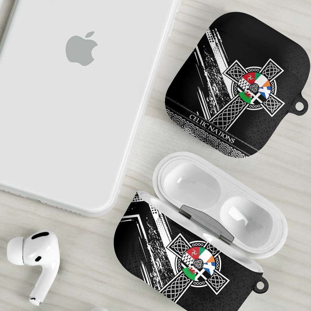 Cross Celtic Nations AirPods Case Six Celtic Countries Grunge Style - Wonder Print Shop