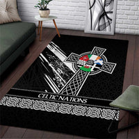 Cross Celtic Nations Area Rug Six Celtic Countries Grunge Style - Wonder Print Shop