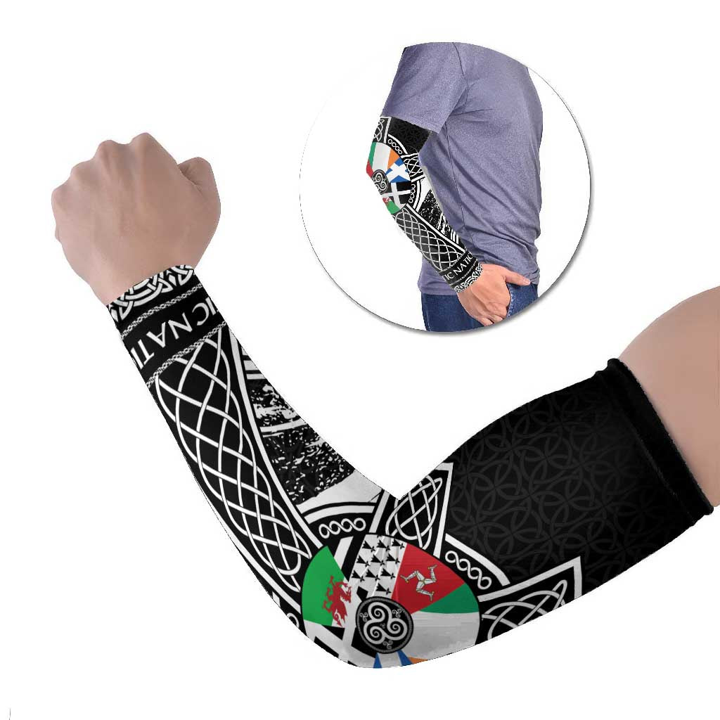 Cross Celtic Nations Arm Sleeves Six Celtic Countries Grunge Style - Wonder Print Shop