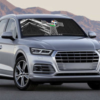 Cross Celtic Nations Auto Sun Shade Six Celtic Countries Grunge Style - Wonder Print Shop