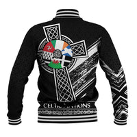 Cross Celtic Nations Baseball Jacket Six Celtic Countries Grunge Style - Wonder Print Shop