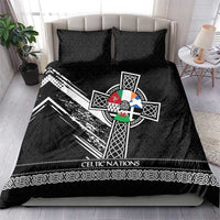 Cross Celtic Nations Bedding Set Six Celtic Countries Grunge Style - Wonder Print Shop