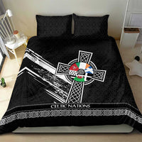 Cross Celtic Nations Bedding Set Six Celtic Countries Grunge Style - Wonder Print Shop