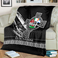 Cross Celtic Nations Blanket Six Celtic Countries Grunge Style - Wonder Print Shop