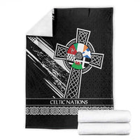 Cross Celtic Nations Blanket Six Celtic Countries Grunge Style - Wonder Print Shop