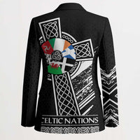 Cross Celtic Nations Blazer Six Celtic Countries Grunge Style - Wonder Print Shop