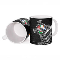 Cross Celtic Nations Ceramic Mug Six Celtic Countries Grunge Style - Wonder Print Shop