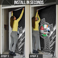 Cross Celtic Nations Door Cover Six Celtic Countries Grunge Style - Wonder Print Shop