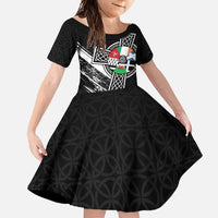 Cross Celtic Nations Family Matching Off Shoulder Maxi Dress and Hawaiian Shirt Six Celtic Countries Grunge Style - Wonder Print Shop