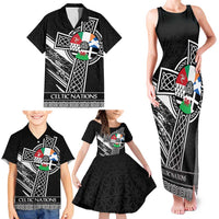 Cross Celtic Nations Family Matching Tank Maxi Dress and Hawaiian Shirt Six Celtic Countries Grunge Style - Wonder Print Shop