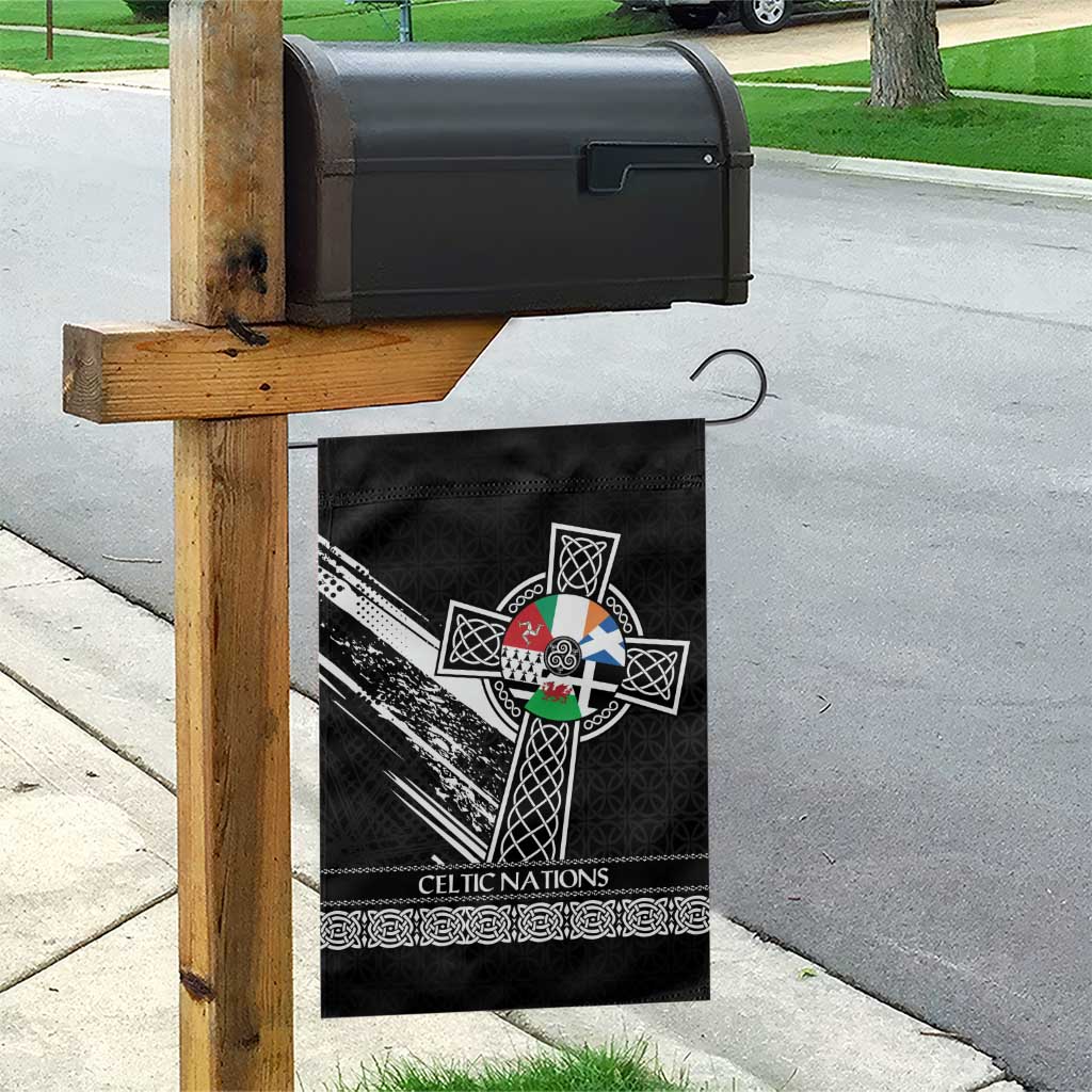 Cross Celtic Nations Garden Flag Six Celtic Countries Grunge Style - Wonder Print Shop