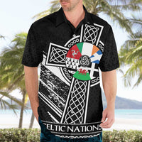 Cross Celtic Nations Hawaiian Shirt Six Celtic Countries Grunge Style - Wonder Print Shop
