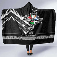 Cross Celtic Nations Hooded Blanket Six Celtic Countries Grunge Style - Wonder Print Shop