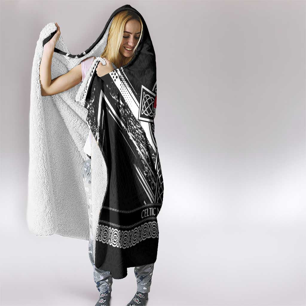 Cross Celtic Nations Hooded Blanket Six Celtic Countries Grunge Style - Wonder Print Shop