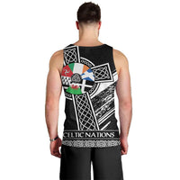 Cross Celtic Nations Men Tank Top Six Celtic Countries Grunge Style - Wonder Print Shop