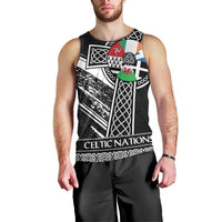 Cross Celtic Nations Men Tank Top Six Celtic Countries Grunge Style - Wonder Print Shop