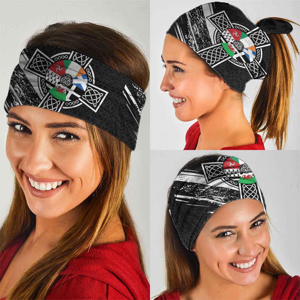 Cross Celtic Nations Neck Gaiter Six Celtic Countries Grunge Style - Wonder Print Shop
