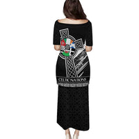 Cross Celtic Nations Puletasi Six Celtic Countries Grunge Style - Wonder Print Shop