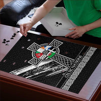 Cross Celtic Nations Puzzle Six Celtic Countries Grunge Style - Wonder Print Shop