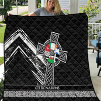 Cross Celtic Nations Quilt Six Celtic Countries Grunge Style - Wonder Print Shop