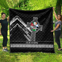 Cross Celtic Nations Quilt Six Celtic Countries Grunge Style - Wonder Print Shop