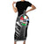 Cross Celtic Nations Short Sleeve Bodycon Dress Six Celtic Countries Grunge Style - Wonder Print Shop