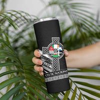 Cross Celtic Nations Skinny Tumbler Six Celtic Countries Grunge Style - Wonder Print Shop