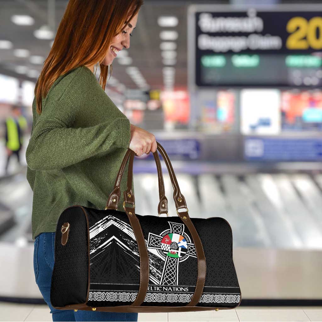 Cross Celtic Nations Travel Bag Six Celtic Countries Grunge Style - Wonder Print Shop