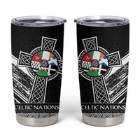 Cross Celtic Nations Tumbler Cup Six Celtic Countries Grunge Style - Wonder Print Shop