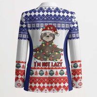 Costa Rica Christmas Blazer Merry Slothmas - Wonder Print Shop