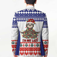 Costa Rica Christmas Blazer Merry Slothmas - Wonder Print Shop