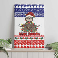 Costa Rica Christmas Canvas Wall Art Merry Slothmas - Wonder Print Shop