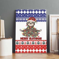 Costa Rica Christmas Canvas Wall Art Merry Slothmas - Wonder Print Shop