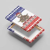 Costa Rica Christmas Canvas Wall Art Merry Slothmas - Wonder Print Shop