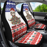 Costa Rica Christmas Car Seat Cover Merry Slothmas - Wonder Print Shop