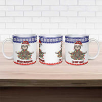 Costa Rica Christmas Ceramic Mug Merry Slothmas - Wonder Print Shop