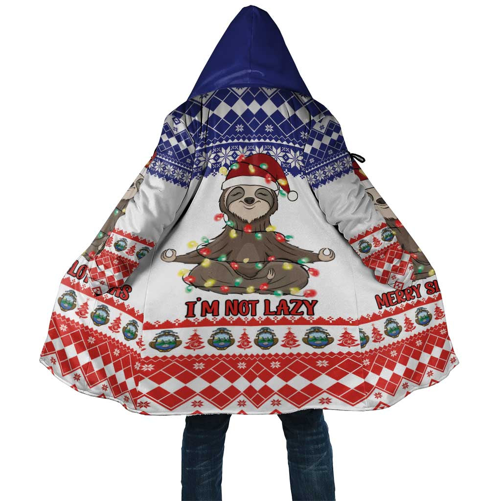 Costa Rica Christmas Cloak Merry Slothmas - Wonder Print Shop