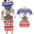 Costa Rica Christmas Couples Matching Long Sleeve Bodycon Dress and Hawaiian Shirt Merry Slothmas - Wonder Print Shop