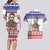 Costa Rica Christmas Couples Matching Long Sleeve Bodycon Dress and Hawaiian Shirt Merry Slothmas - Wonder Print Shop