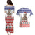 Costa Rica Christmas Couples Matching Puletasi and Hawaiian Shirt Merry Slothmas - Wonder Print Shop